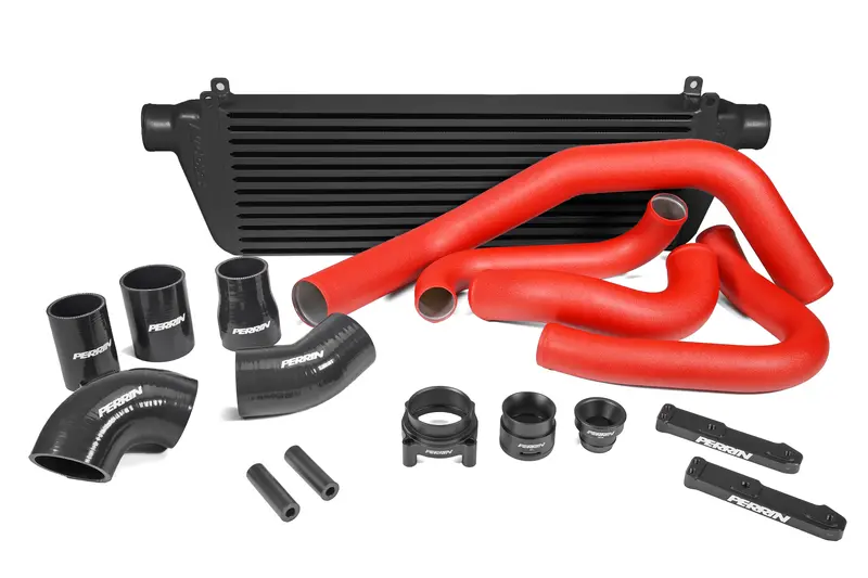 Perrin Front Mount Intercooler Kit - Red Tubes & Black Core - 2022+ Wrx 1