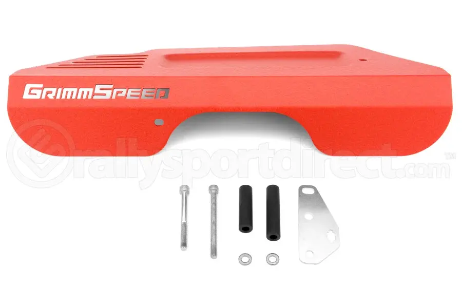 Grimmspeed Pulley Cover W/ Tool Tray - Textured Red - 13-21 Brz 1