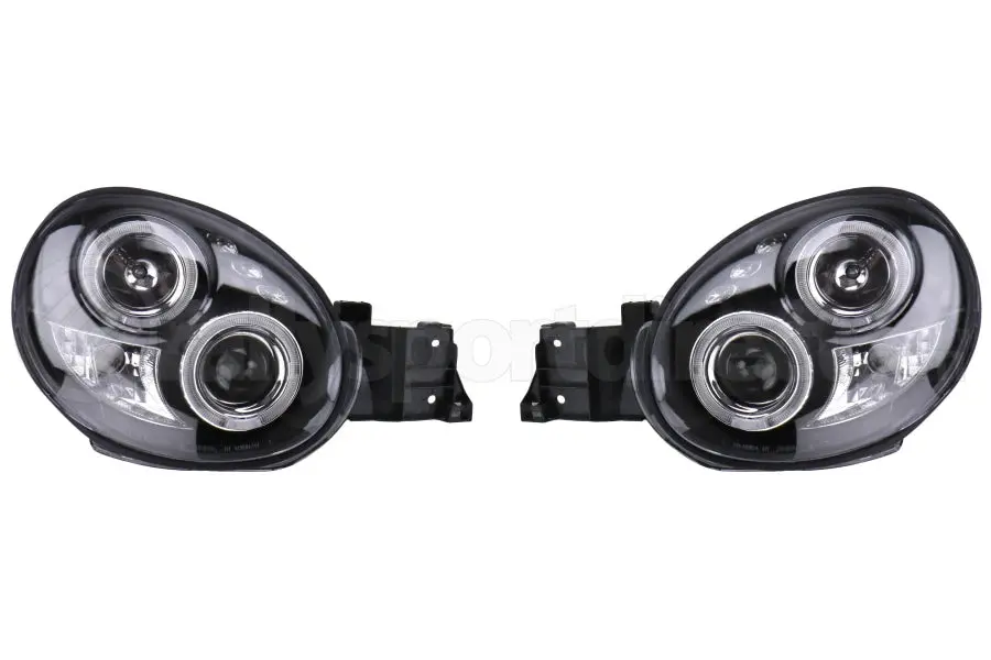 Spec-D Black Dual Projector Headlights W/ Parking Leds - Wrx 2002-2003 1
